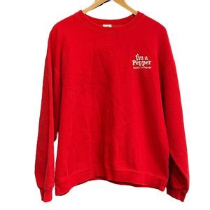 Dr. Pepper I’m A Pepper Dublin Sweatshirt Sweater Womens XL Soda Pop Texas